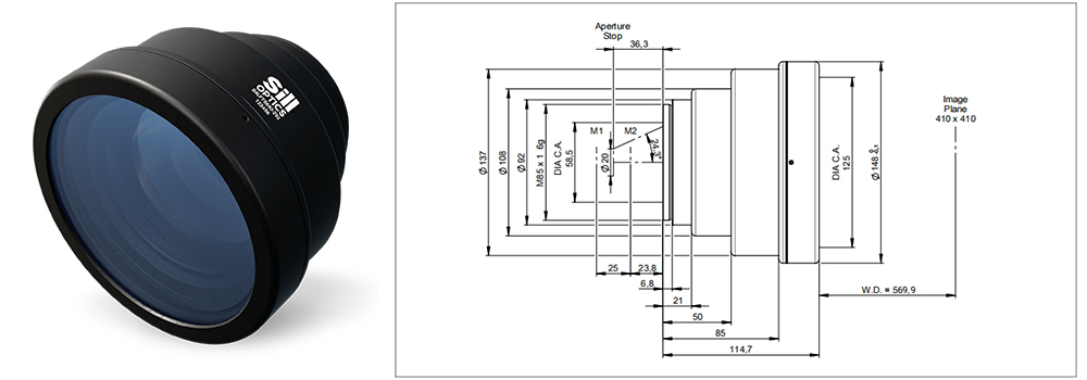 新型掃描透鏡 用于金屬增材制造的全新f-theta掃描鏡頭